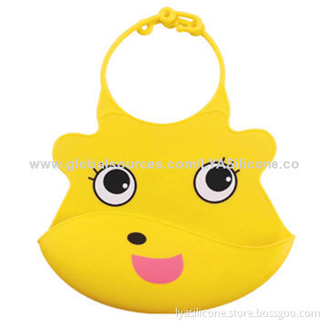 Babies' Bib in Animal Shape, OEM and ODM Designs Welcomed